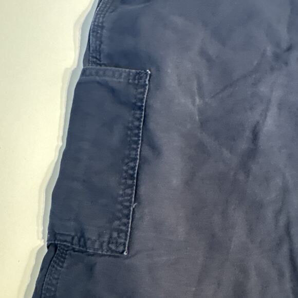 Carhartt B147 LBR Shorts Men’s 40 Original Fit Workwear Navy Made in USA Y2K - Picture 6 of 9